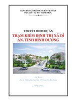 Thuyết minh dự án đầu tư Trạm đăng kiểm tỉnh Bình Dương  PICC  www.lapduandautu.vn | 0903034381
