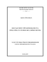 Đào tạo nhân viên kinh doanh của tổng công ty cổ phần bưu chính viettel 