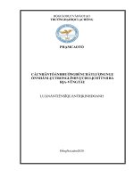 Các nhân tố ảnh hưởng đến chất lượng nguồn nhân lực trong lĩnh vực du lịch tỉnh Bà Rịa - Vũng Tàu.