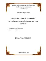 Khảo sát và tính toán thiết kế hệ thống điện gió kết hợp Diesel cho Côn Đảo