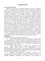 Phát triển kinh doanh dịch vụ viễn thông ở việt nam trong bối cảnh hội nhập quốc tế nghiên cứu trường hợp công ty cổ phần viễn thông hà nội tt tiếng anh 