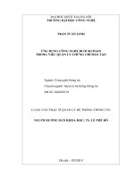 Ứng dụng công nghệ blockchain trong việc quản lý chứng chỉ đào tạo 