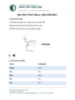 BAI HOC PHAT AM 01 nguyen am dai i   