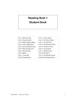 Reading boat 1 SB answer key 