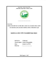 đề án vị trí việc làm tại UBND xã