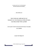 Tối ưu hóa dựa trên độ tin cậy cho kết cấu vỏ có dầm gia cường sử dụng giải thuật một vòng lặp đơn