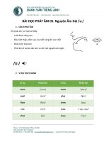 BAI HOC PHAT AM 05 nguyen am dai u   