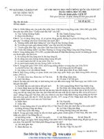 ĐỀ và đáp án môn LỊCH sử THPTQG 217