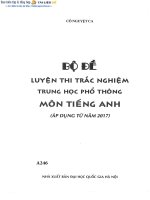 Bộ đề luyện thi trắc nghiệm THPT môn tiếng anh (1)