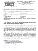 de khao sat tieng anh 12 lan 1 nam 2019 2020 truong ngo gia tu vinh phuc 