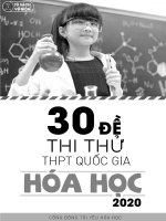 99 đê THI THỬ THPT QUỐC GIA 2020   môn hóa   TYHH 