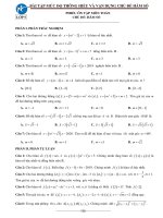 Bài tập vận dụng hàm số lớp 9