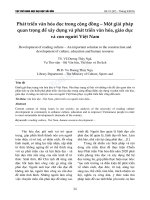 Phát triển văn hóa đọc trong cộng đồng – Một giải pháp quan trọng để xây dựng và phát triển văn hóa, giáo dục và con người Việt Nam