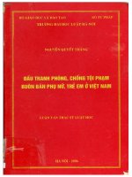 Đấu tranh phòng, chống tội phạm buôn bán phụ nữ, trẻ em ở việt nam 