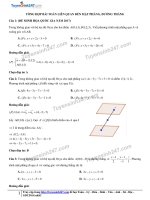10  tổng hợp bài toán liên quan đến mặt phẳng đường thẳng (tiết 1) 