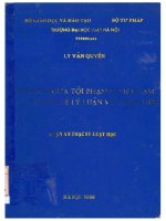 Phòng ngừa tội phạm ở việt nam một số vấn đề lý luận và thực tiễn 