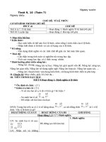 giáo án chủ đề tỉ lệ thức