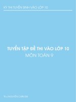 TUYEN SINH VAO LOP 10 toán  có đáp án chi tiết Hay