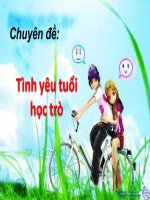 giáo án ngoài giờ lên lớp chủ đề Tình yêu học trò