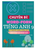 chuyen de word form tieng anh lop 9