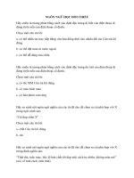 NGÔN NGỮ HỌC ĐỐI CHIẾU