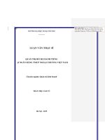 QUẢN TRỊ RỦI RO DANH TIẾNG TẠI NGÂN HÀNG TMCP NGOẠI THƯƠNG VIỆT NAM