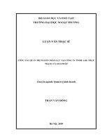 CÔNG TÁC QUẢN TRỊ NGUỒN NHÂN LỰC TẠI CÔNG TY TNHH AAB: THỰC TRẠNG VÀ GIẢI PHÁP