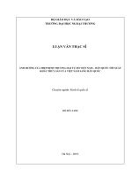 ẢNH HƯỞNG CỦA HIỆP ĐỊNH THƯƠNG MẠI TỰ DO VIỆT NAM – HÀN QUỐC TỚI XUẤT KHẨU THỦY SẢN CỦA VIỆT NAM SANG HÀN QUỐC