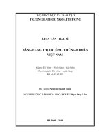 Nâng hạng Thị trường chứng khoán VIệt Nam