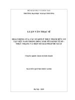 HOẠT ĐỘNG CỦA CÁC STARTUP THỰC PHẨM HỮU CƠ TẠI VIỆT NAM TRONG BỐI CẢNH NỀN KINH TẾ SỐ -THỰC TRẠNG VÀ MỘT SỐ GIẢI PHÁP ĐỀ XUẤT