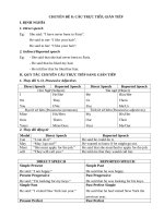 NGỮ PHÁP TIẾNG ANH 12: CÂU TRỰC TIẾP, GIÁN TIẾP  HOT, FREE