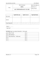 QUY TRÌNH KIỂM SOÁT TÀI LIỆU THEO 2429