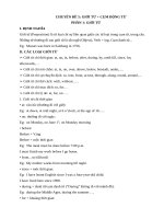 NGỮ PHÁP TIẾNG ANH 12: GIỚI TỪ, CỤM ĐỘNG TỪ, PHRASAL VERB  CHỌN LỌC, HOT