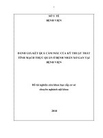 ĐỀ TÀI NGHIÊN CỨU KHOA HỌC CẤP CƠ SỞ CHUYÊN NGÀNH NỘI KHOA ĐÁNH GIÁ KẾT QUẢ CẦM MÁU  CỦA KỸ THUẬT THẮT VỠ GIÃN TĨNH MẠCH THỰC QUẢN  TRÊN BỆNH NHÂN XƠ GAN  TẠI BỆNH VIỆN