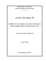 Nghiên cứu tác động của cuộc CMCN 4 0 đến tập đoàn bảo việt 