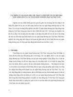 TÁC ĐỘNG CỦA ĐA DẠNG HÓA THU NHẬP VÀ PHÂN BỔ TÀI SẢN ĐẾN KHẢ NĂNG SINH LỜI CỦA CÁC NGÂN HÀNG THƯƠNG MẠI TẠI VIỆT NAM