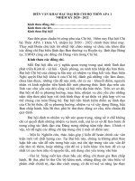 DIỄN văn KHAI mạc đại hội CHI bộ APA II