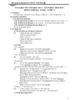 ON TAP HOC KI i ANH VAN 7 20162017 