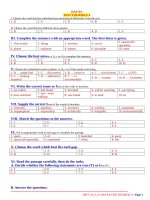 10,11,12  đáp án e8 TEST YOURSELF 4 (MLH) 