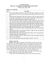 ÔN tập các NGÀNH LUẬT cơ bản của VIỆT NAM