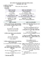 De cuong boi duong HSG anh 6 hay 