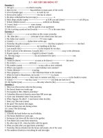 E 7  BAI TAP VE THI  TENSES  