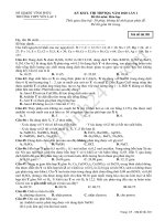 Đề thi thử THPT quốc gia 2020 lần 1 môn hóa THPT yên lạc 2 