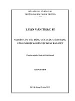 Nghiên cứu tác động của cuộc CMCN 4 0 đến tập đoàn bảo việt 