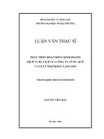 K24B_QTKD_Nguyen Tien Dat_Phat trien hoat dong kinh doanh dich vu du lich cua cong ty CP Du lich va XNK Lang Son