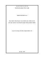 Phát hiện tình trạng giao thông dựa trên cơ sở dữ liệu hành vi người dùng điện thoại thông minh 
