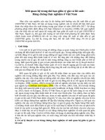 Mối quan hệ trong dài hạn giữa tỷ giá và lãi suất:  Bằng chứng thực nghiệm ở Việt Nam
