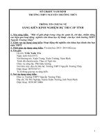 SKKN một số giải pháp trong công tác quản lý, chỉ đạo, nhằm nâng cao hiệu quả hoạt động nghiên cứu khoa học kỹ thuật của học sinh trường THPT 