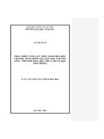 Phát triển năng lực thực hành hóa học cho học sinh thông qua dạy học chương nitơ – photpho hóa học lớp 11 trung học phổ thông 