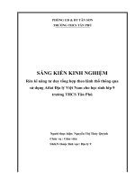 sáng kiến kinh nghiệm Rèn kĩ năng tư duy tổng hợp theo lãnh thổ thông qua sử dụng Atlat Địa lý Việt Nam cho học sinh lớp 9  trường THCS Tân Phú
